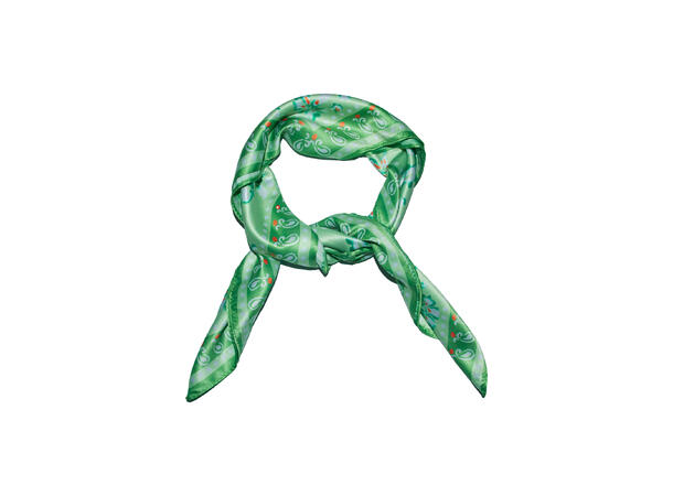 Skjerf paisley 70x70 grønn* 