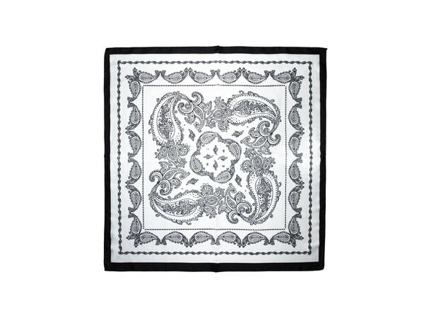 Skjerf paisley SILKE 70x70 sort 