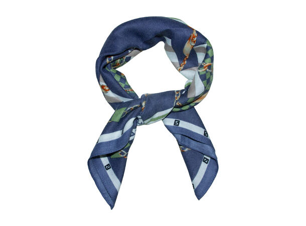 Skjerf seletøy 65x65 blå 