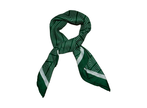 Skjerf zig zag 65x65 grønn 