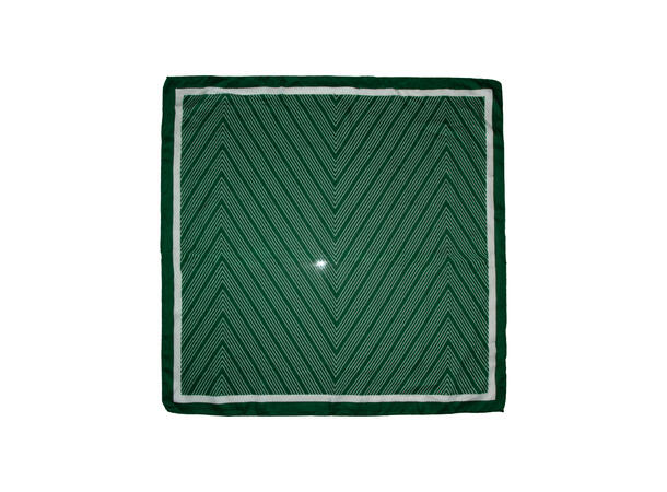 Skjerf zig zag 65x65 grønn 