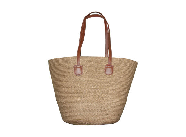 Veske "Summer" ensfarget natur SS27 