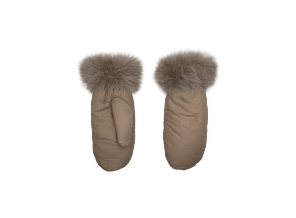 Vott m/pels beige Høst 