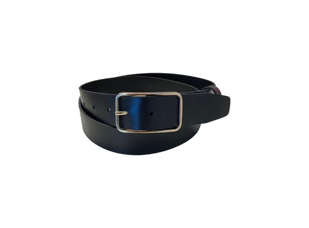 Belte 3,5cm m/gull spenne og struktur Sort Strl 75 