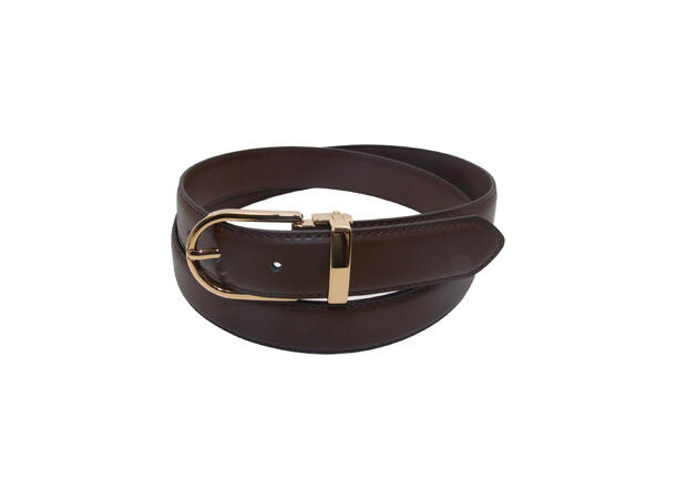 Belte 3cm klassisk Brun Strl 90 
