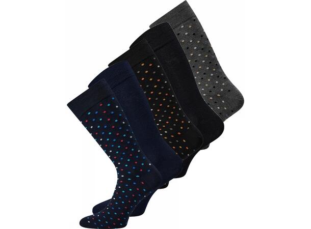 Claudio socks bamboo 5 pc FSC Flerfarget 40-47 - NOOS 