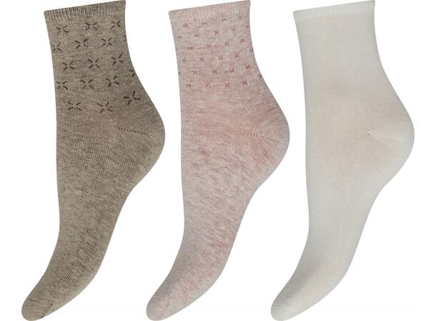 DECOY 3-pack ankle sock bamboo Multicolor 37-41 Økotex - SS26 