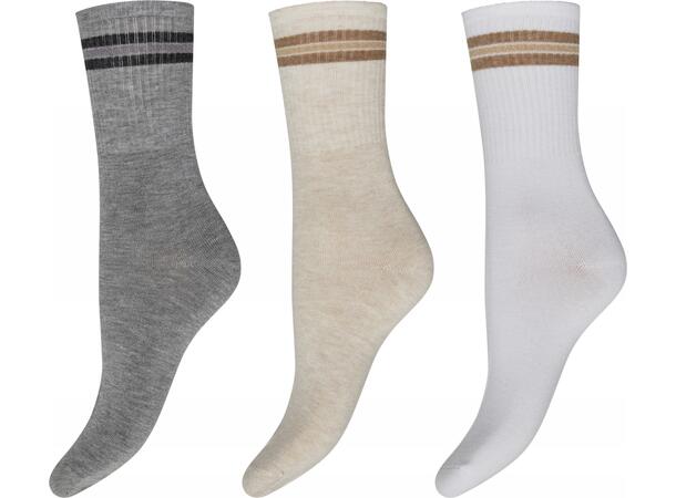 DECOY 3-pack ankle sock bamboo Multicolor 37-41 - SS26 
