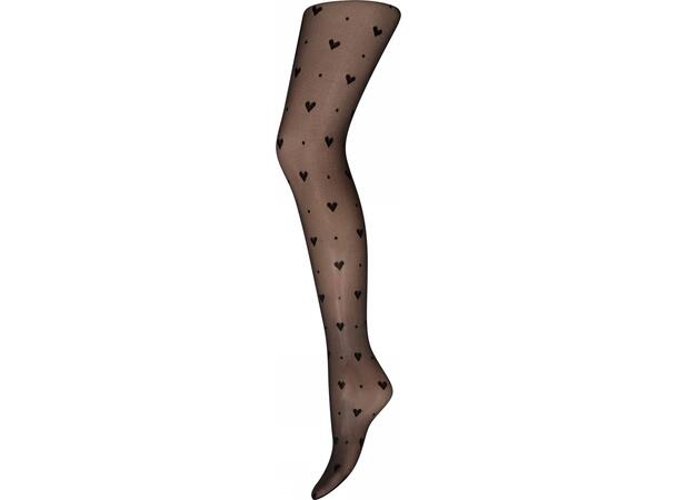 DECOY tights hearts 30 denier Black XXL - SS26 