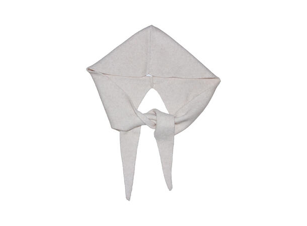 Dame lue m/hoodie & skjerf funsjon hvit Høst26 