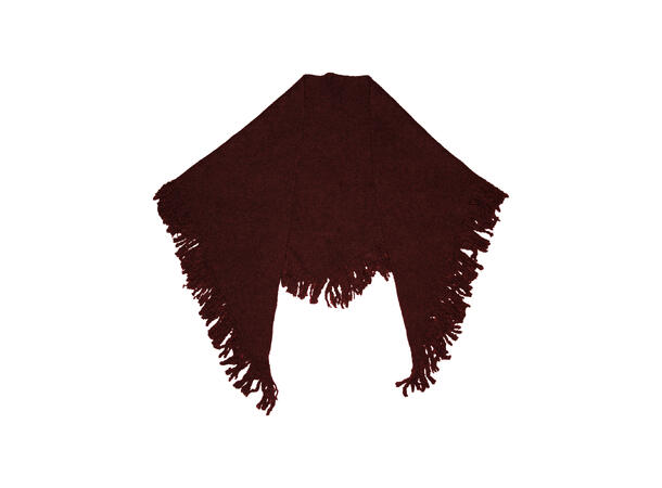 Dame sjal m/frynser 60x160 Vinrød Høst26 