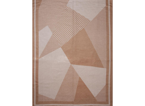 Dame skjerf flermønstret 65x180 kamel Høst26 