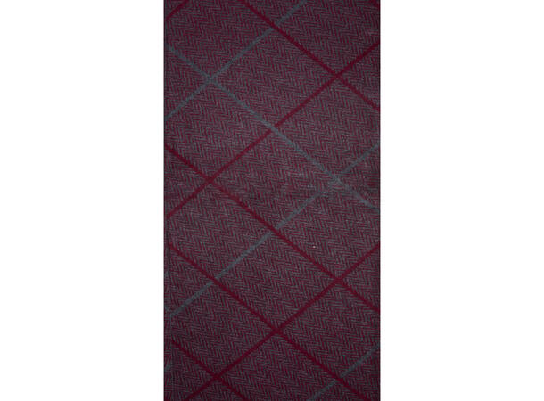 Herre skjerf mønstret 30x180 vinrød Høst26 