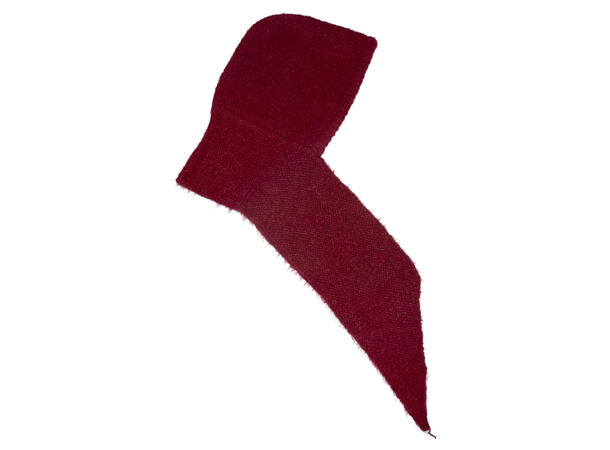 Hodeplagg m/skjerf 40x130 vinrød Høst26 