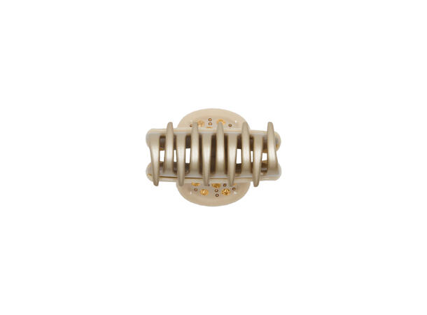 Hårklype liten m/strass 2.9x1.7cm beige 