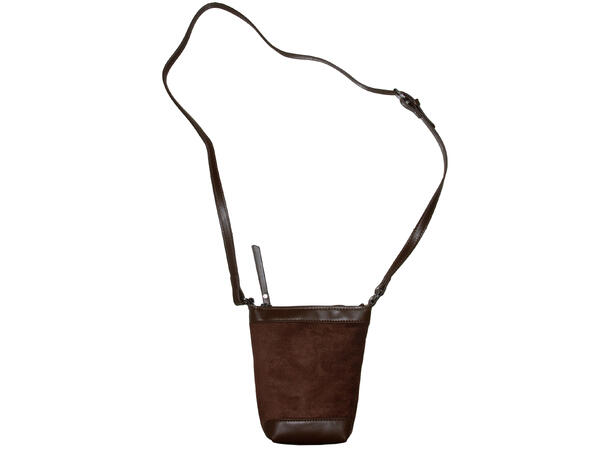 Mobilveske velvet look cognac 