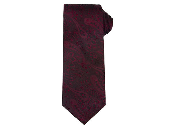 Santi slips paisley 7 cm mørk vinrød 