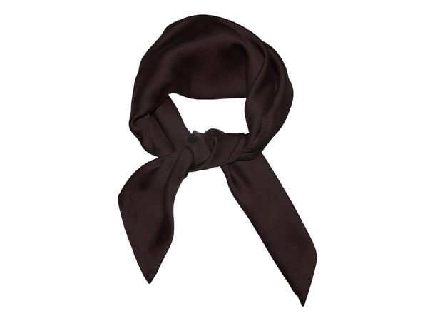 Skjerf ensfarget 70x70 brun 