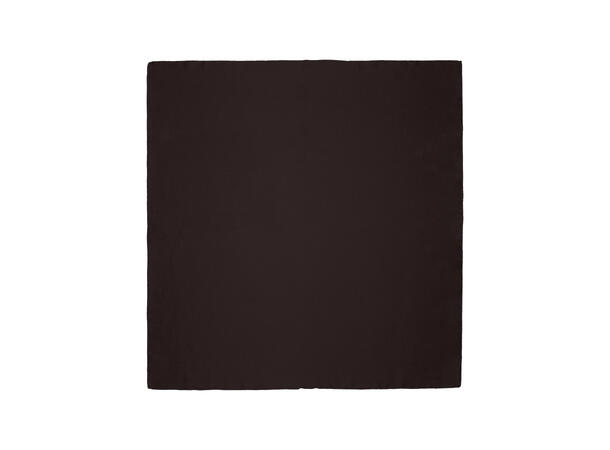 Skjerf ensfarget 70x70 brun 