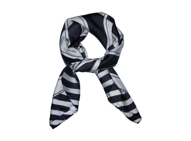 Skjerf geometri 70x70 sort* 