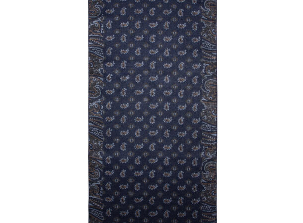 Skjerf herre mønstert 35x180 blå Høst26 