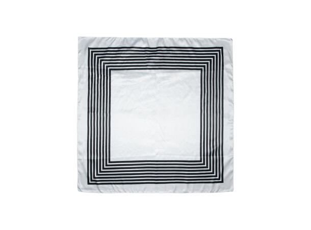 Skjerf klassisk 70x70 hvit 