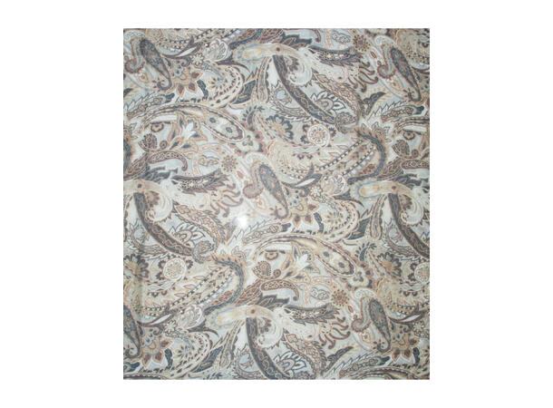 Skjerf m/blomster 90x180 lys brun* 