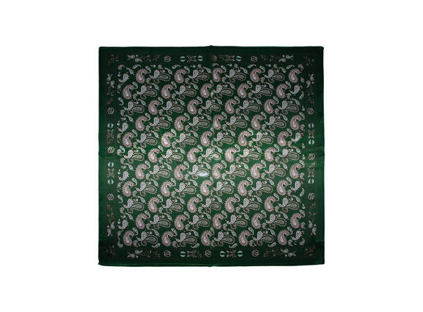 Skjerf paisley SILKE 70x70 grønn 