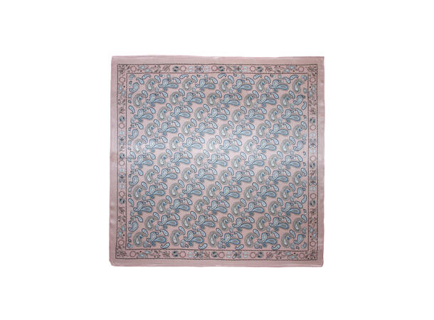 Skjerf paisley SILKE 70x70 rosa 