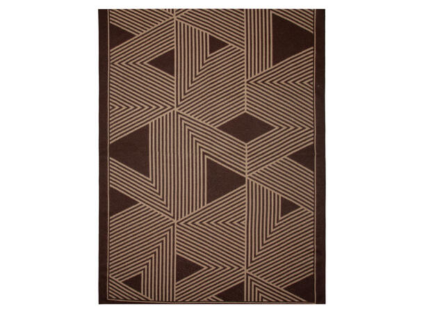 Skjerf stripet 65x180 brun Høst26 