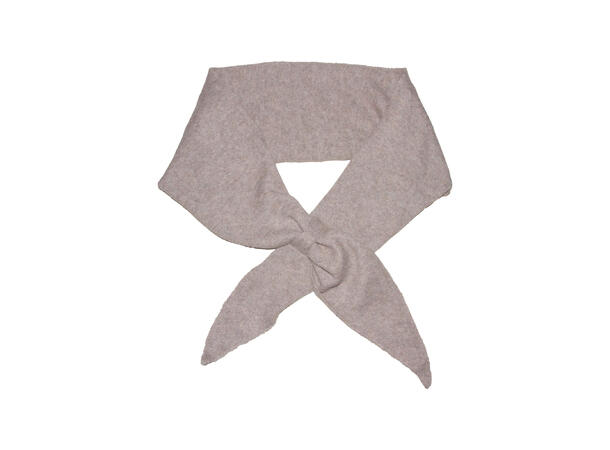 Skjerf triangel stor m/knyting 65x170 Natur Høst26 