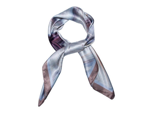 Skjerf zig zag 70x70 beige 