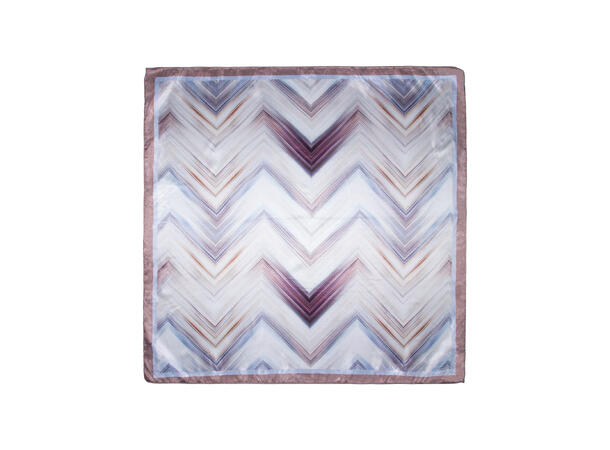 Skjerf zig zag 70x70 beige 