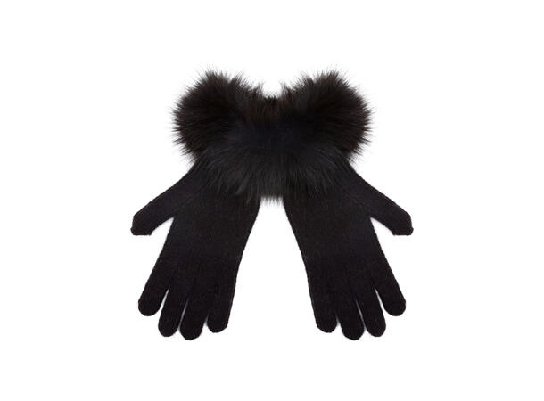 Vante m/pels kant brun Høst26 