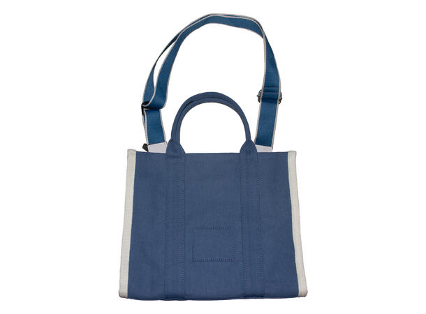 Veske "The Bag" Canvas blå kontrast kant 