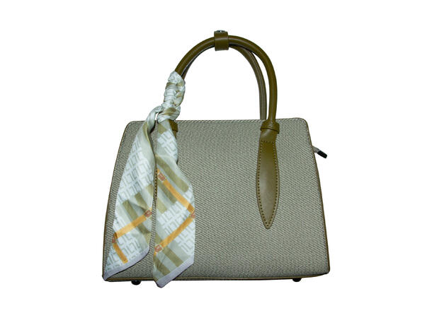 Veske m/skjerf og hank* m/sølv tilbehør grønn 