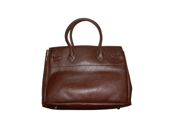 Veske skinn-look cognac AW26 