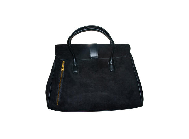 Veske velvet-look sort AW26 