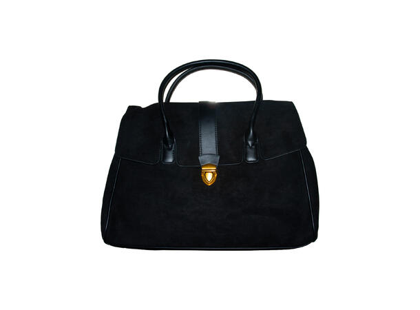 Veske velvet-look sort Høst 26 