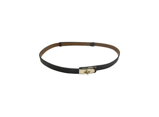 Belte 2cm m/justerbar gullspenne brun strl 85 