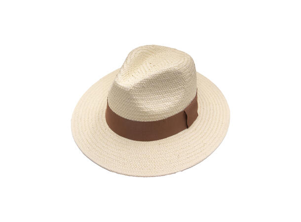 Dame hatt "Summer" m/delikat brunt bånd Cowboy beige SS26 