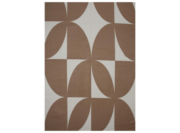 Dame skjerf m/rundinger 65x180 camel Høst 