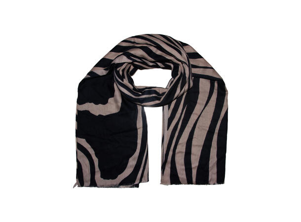 Dame skjerf zebra 90x180 brun Høst26 