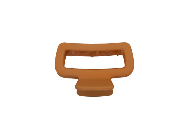 Hårklype 4,5x3cm ensfarget orange 