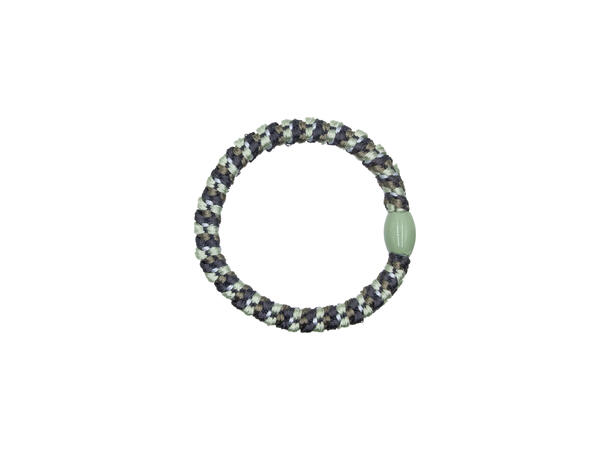 Hårstrikk muliti" beige/grønn/blå" 