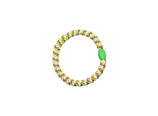 Hårstrikk multi "rosa/grønn/offwhite" 