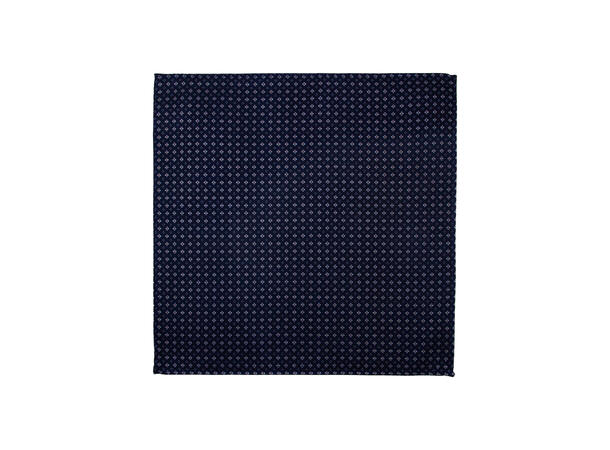 Santi 8cm silkeslips+lommetørkle sett hengende blå 