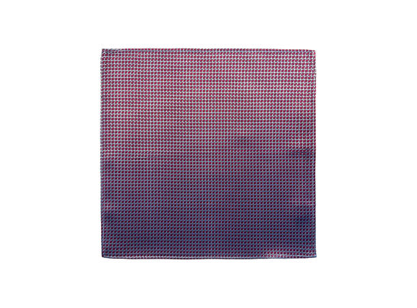 Santi silkeslips+lommetørkle mønstert sett hengende rosa 