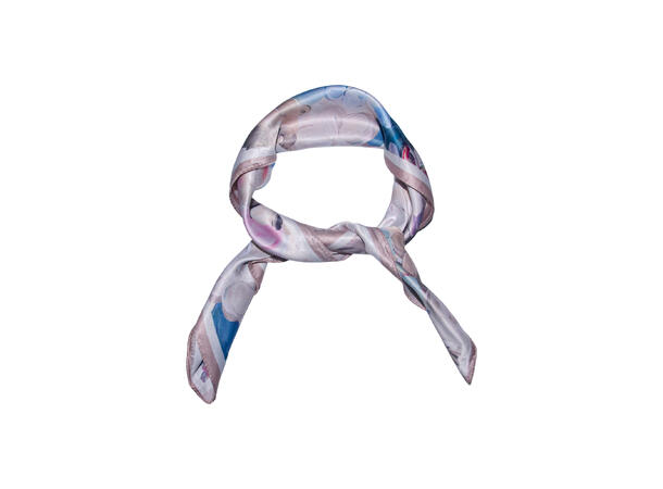 Skjerf "maling" 70x70 beige* 