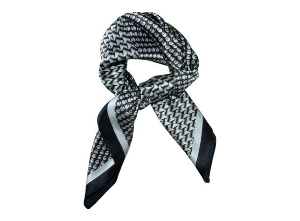 Skjerf enkelt design SILKE 70x70 sort* 